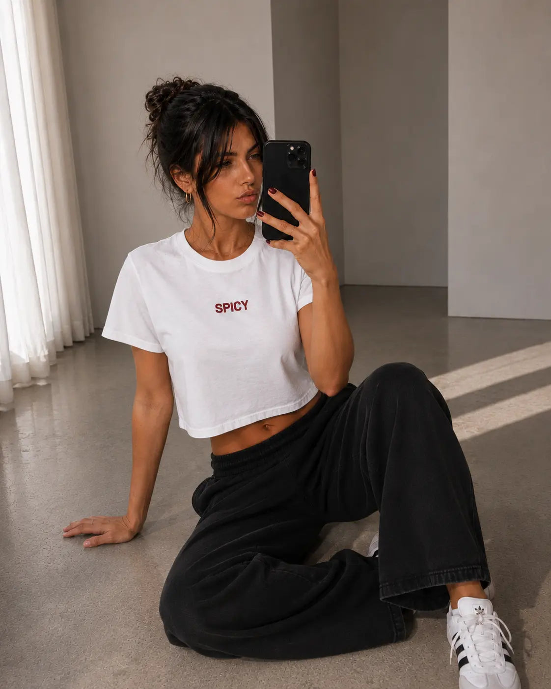 Spicy cropped graphic tee by Kindly Rude